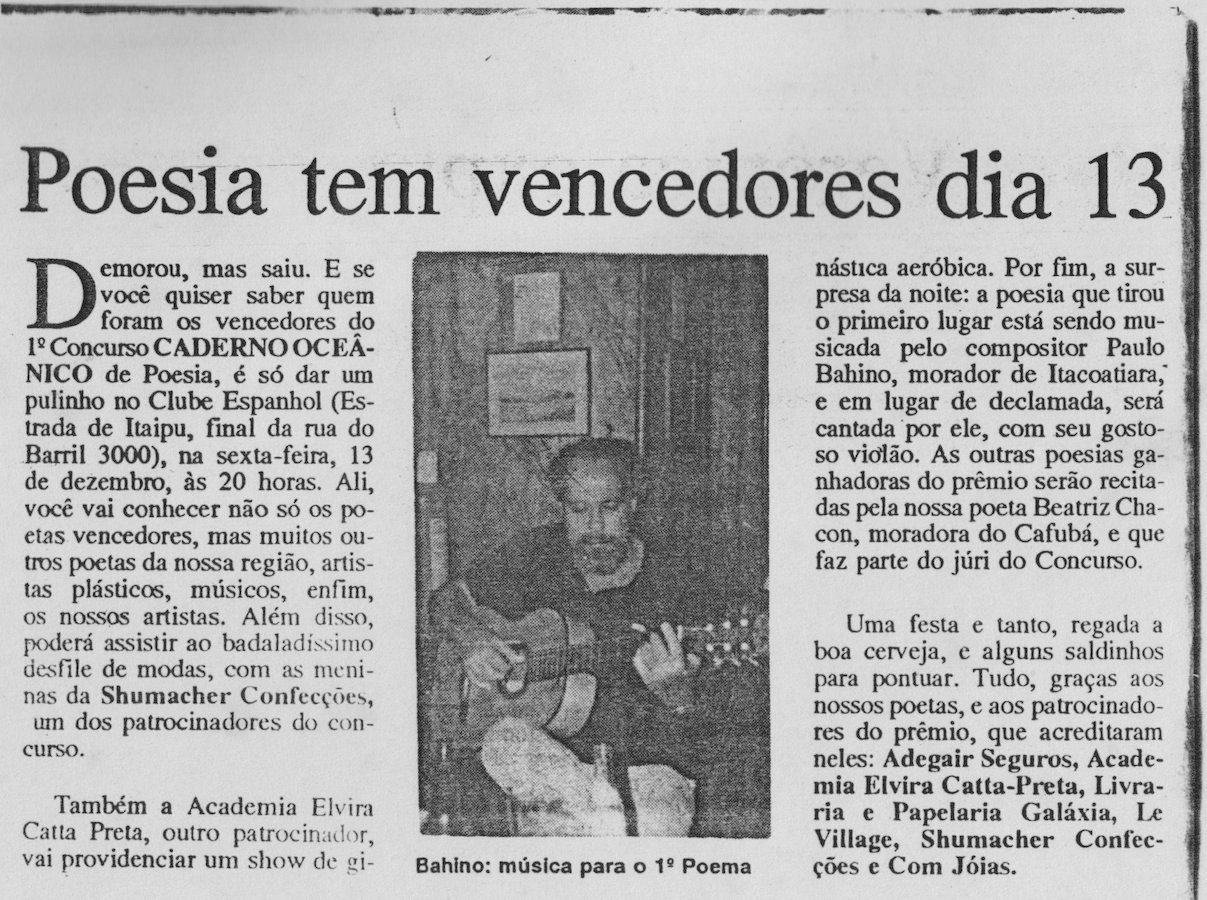 Caderno Oceânico